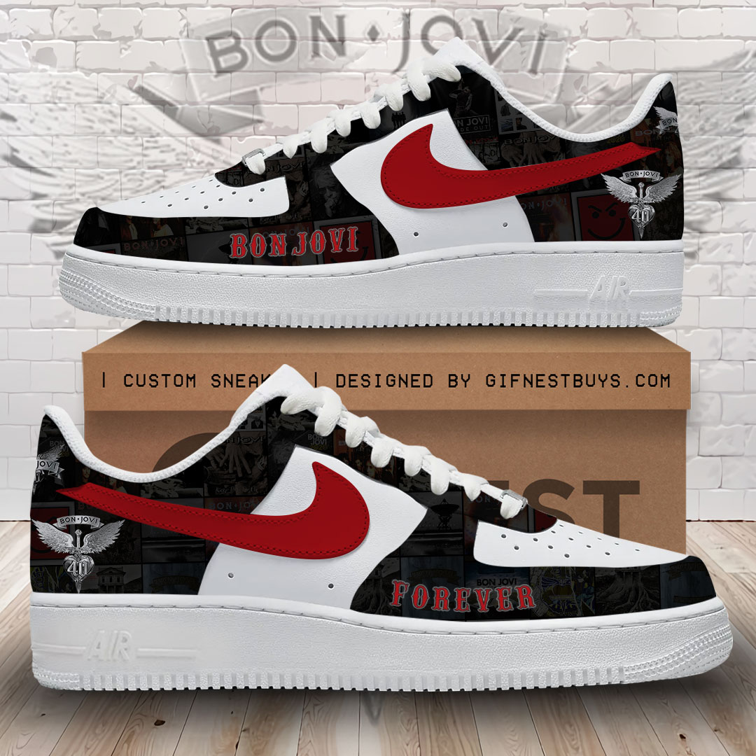 JWFancy Bon Jovi Air Low-Top Sneakers Shoes For Men And Women