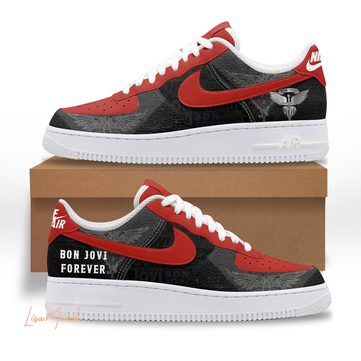 JWFancy Bon Jovi Air Low-Top Sneakers Shoes For Men And Women