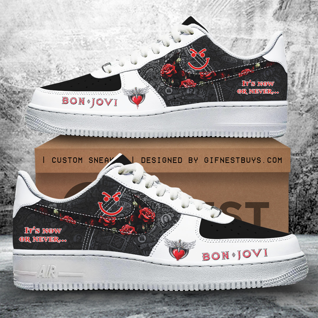 JWFancy Bon Jovi Air Low-Top Sneakers Shoes For Men And Women