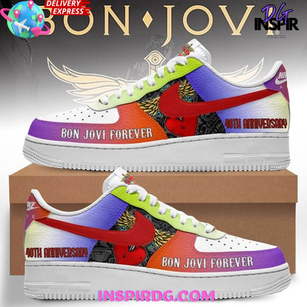 JWFancy Bon Jovi Air Low-Top Sneakers Shoes For Men And Women