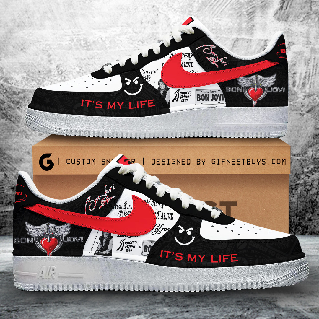 JWFancy Bon Jovi Air Low-Top Sneakers Shoes For Men And Women