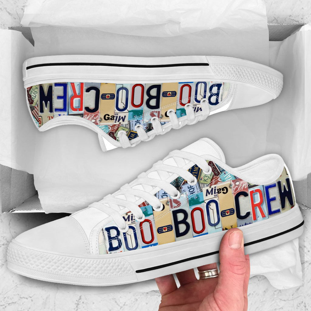 JWFancy Boo Boo Crew Nurse Low Top Canvas Sneakers Shoes For Men And Women