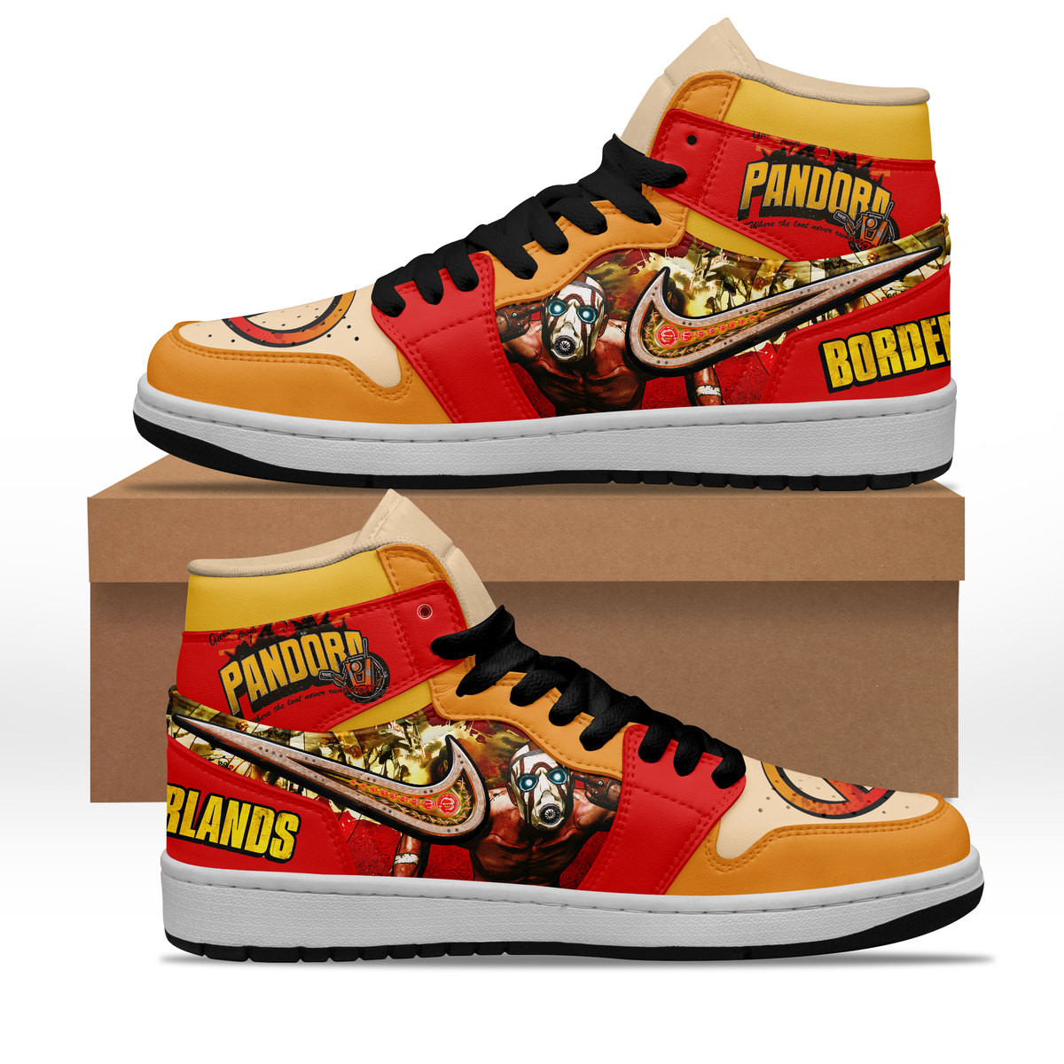 JWFancy Borderlands AJ1 High Sneakers Shoes For Men And Women