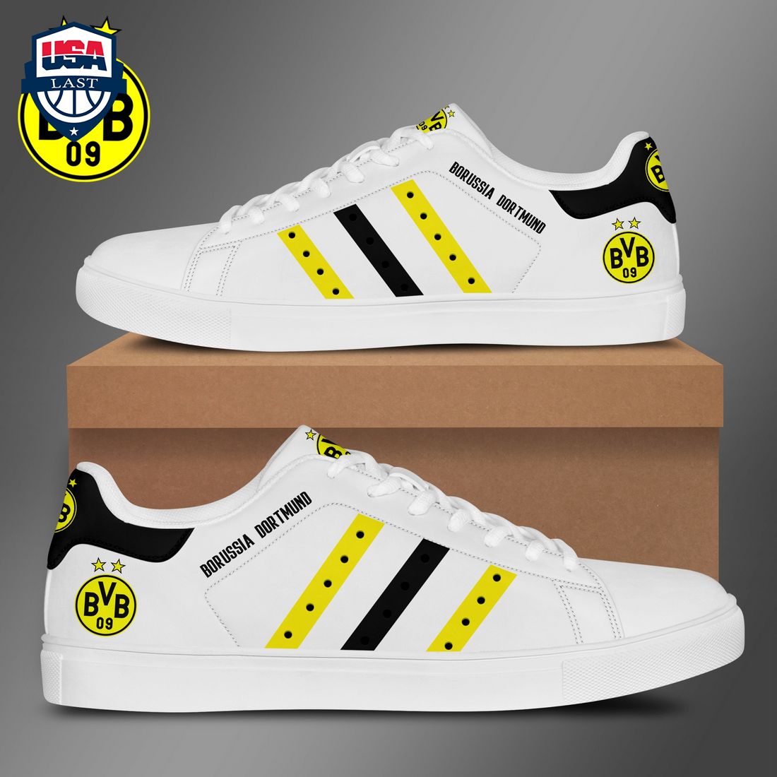 JWFancy Borussia Dortmund Skate Stan Shoes Sneakes For Men And Women