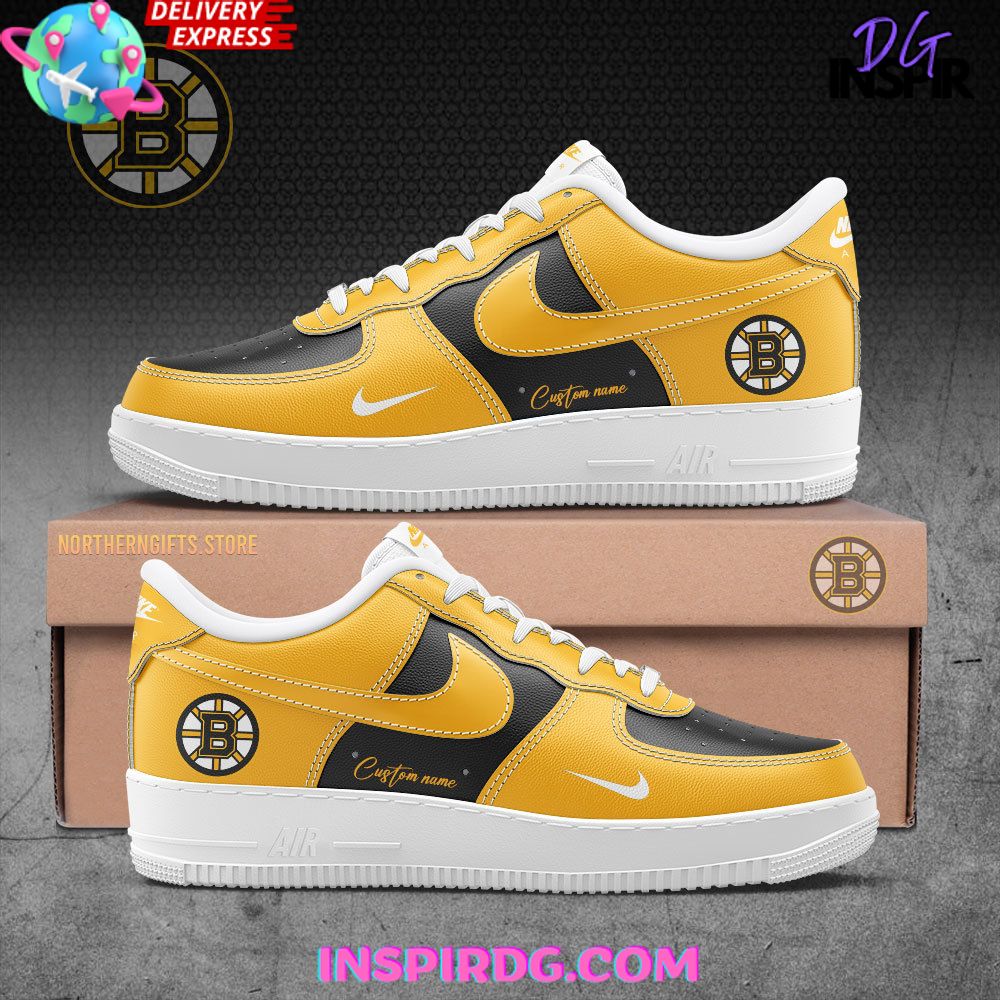 JWFancy Boston Bruins Air Low-Top Sneakers Shoes For Men And Women
