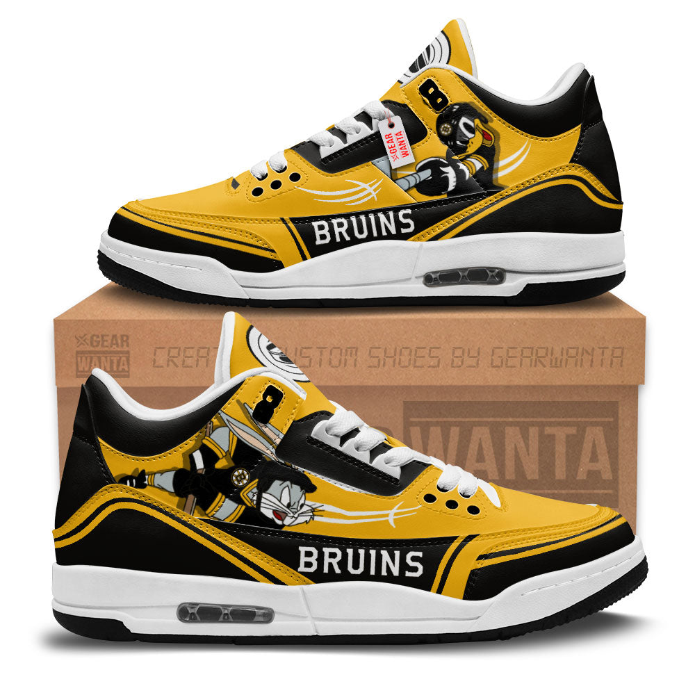 JWFancy Boston Bruins AJ3 Sneakers Shoes For Men And Women
