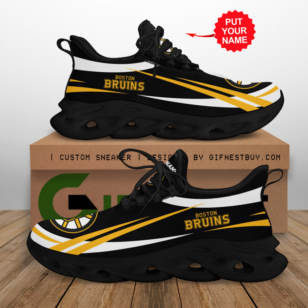 JWFancy Boston Bruins Max Soul Shoes Sneakers For Men And Women