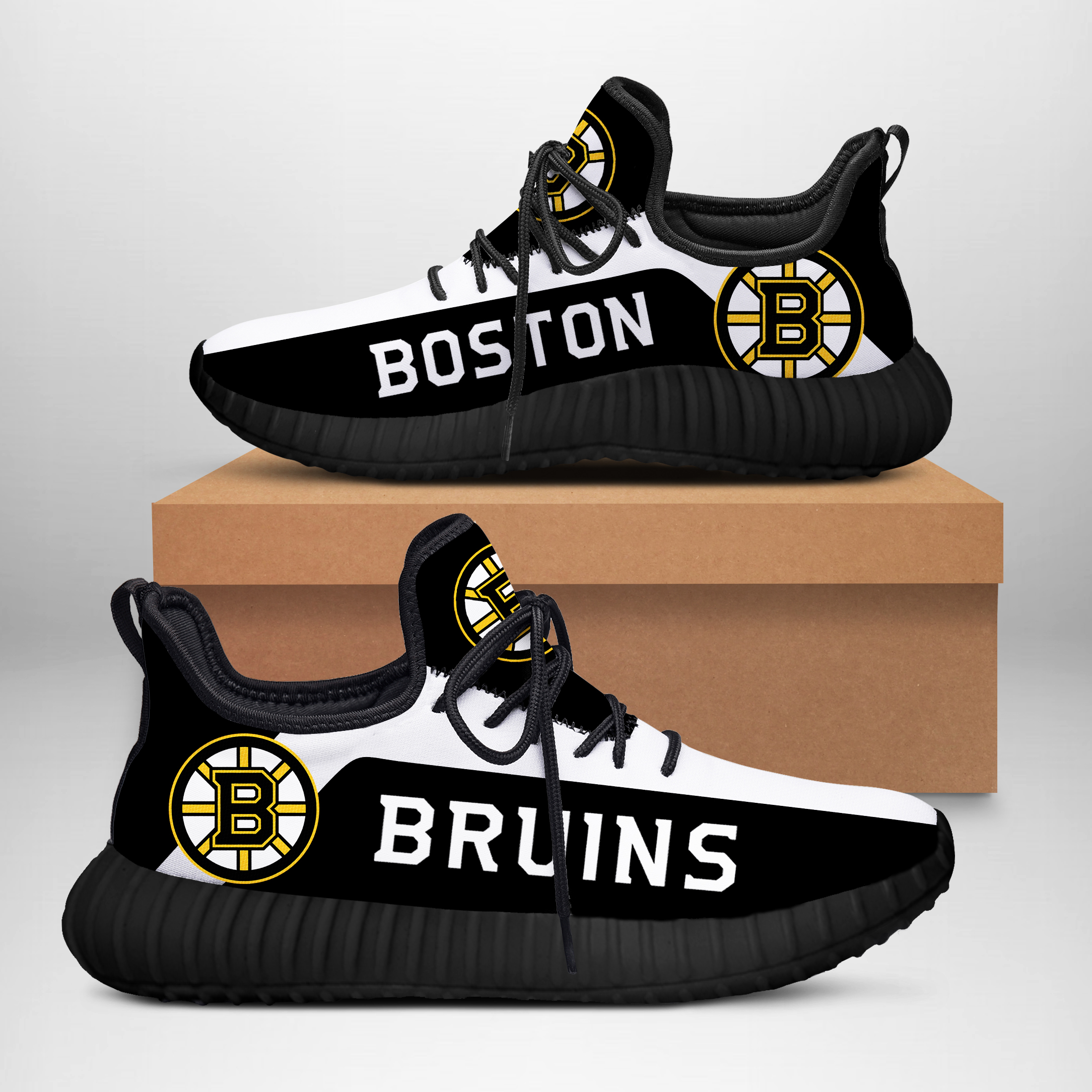 JWFancy Boston Bruins Reze Sneakers Shoes For Men And Women