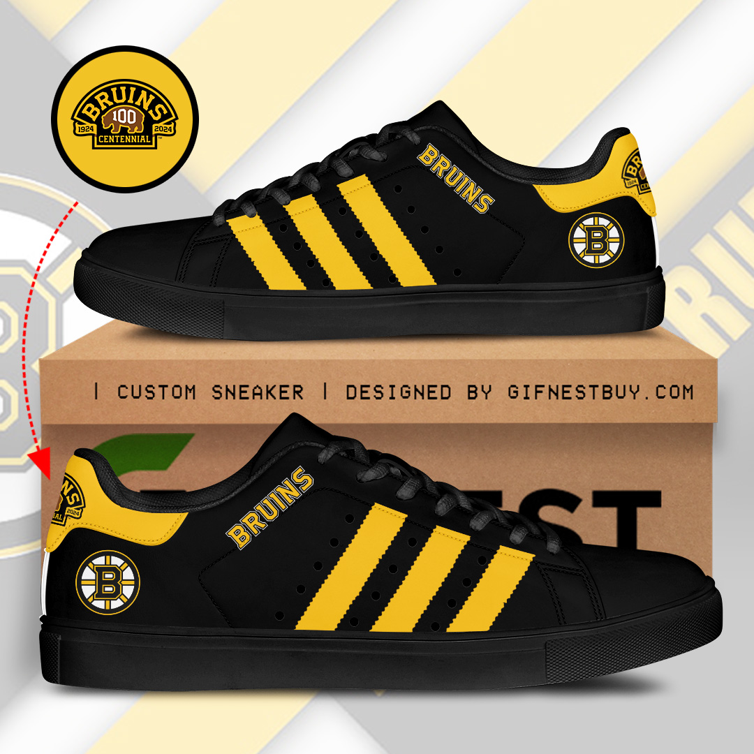 JWFancy Boston Bruins Skate Stan Shoes Sneakes For Men And Women