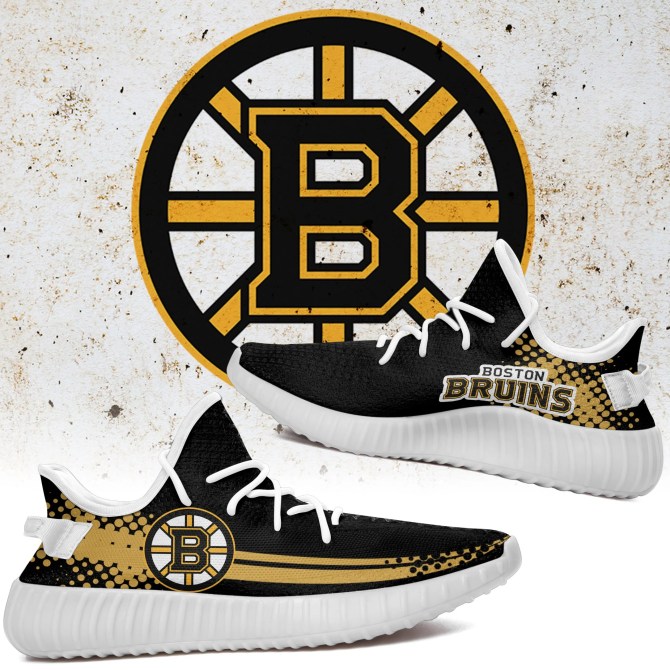 JWFancy Boston Bruins Yeezy Boost Shoes For Men And Women
