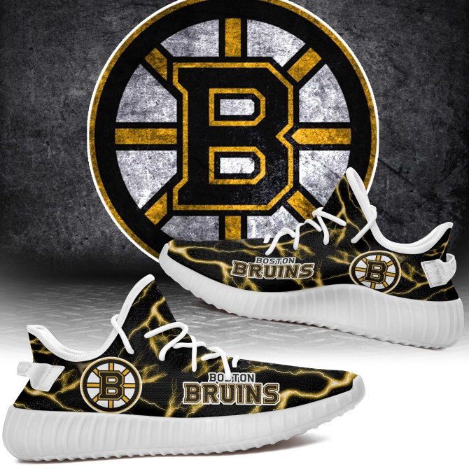 JWFancy Boston Bruins Yeezy Boost Shoes For Men And Women