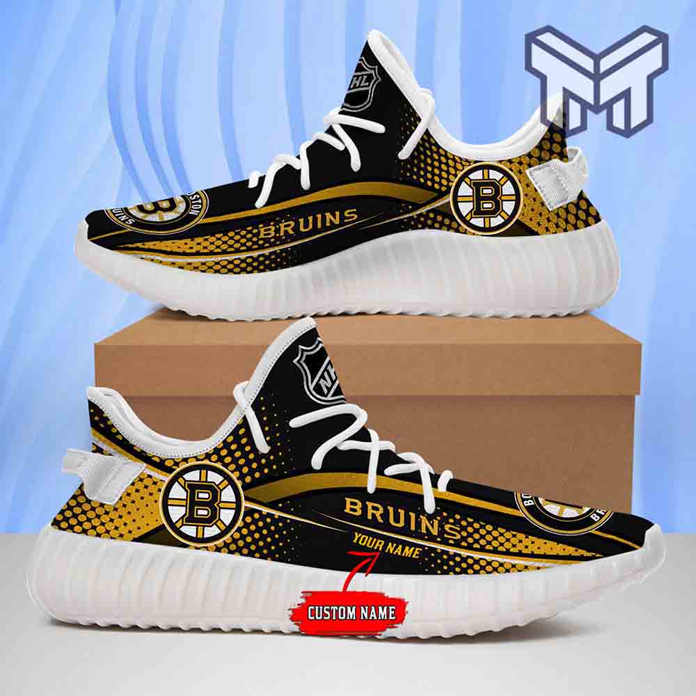 JWFancy Boston Bruins Yeezy Boost Shoes For Men And Women