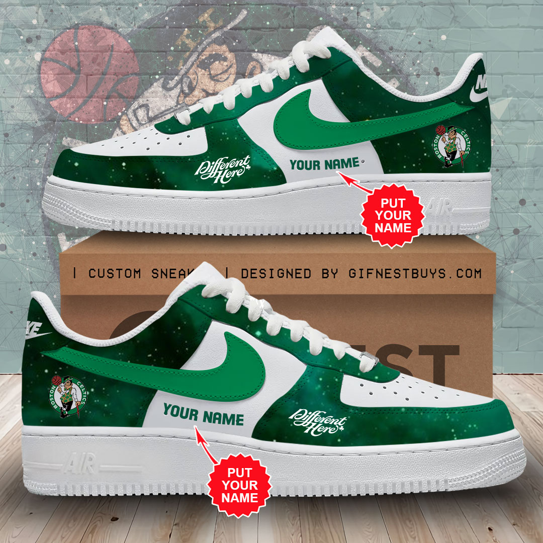 JWFancy Boston Celtics Air Low-Top Sneakers Shoes For Men And Women