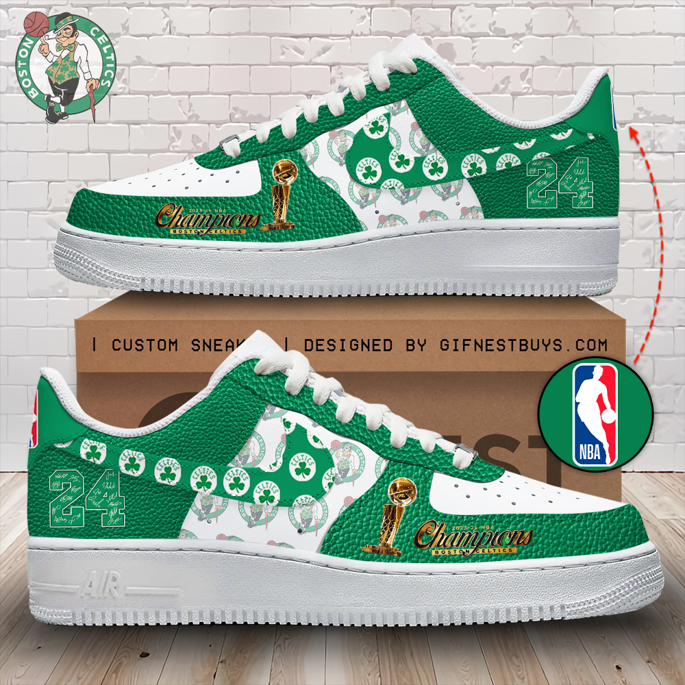 JWFancy Boston Celtics Air Low-Top Sneakers Shoes For Men And Women