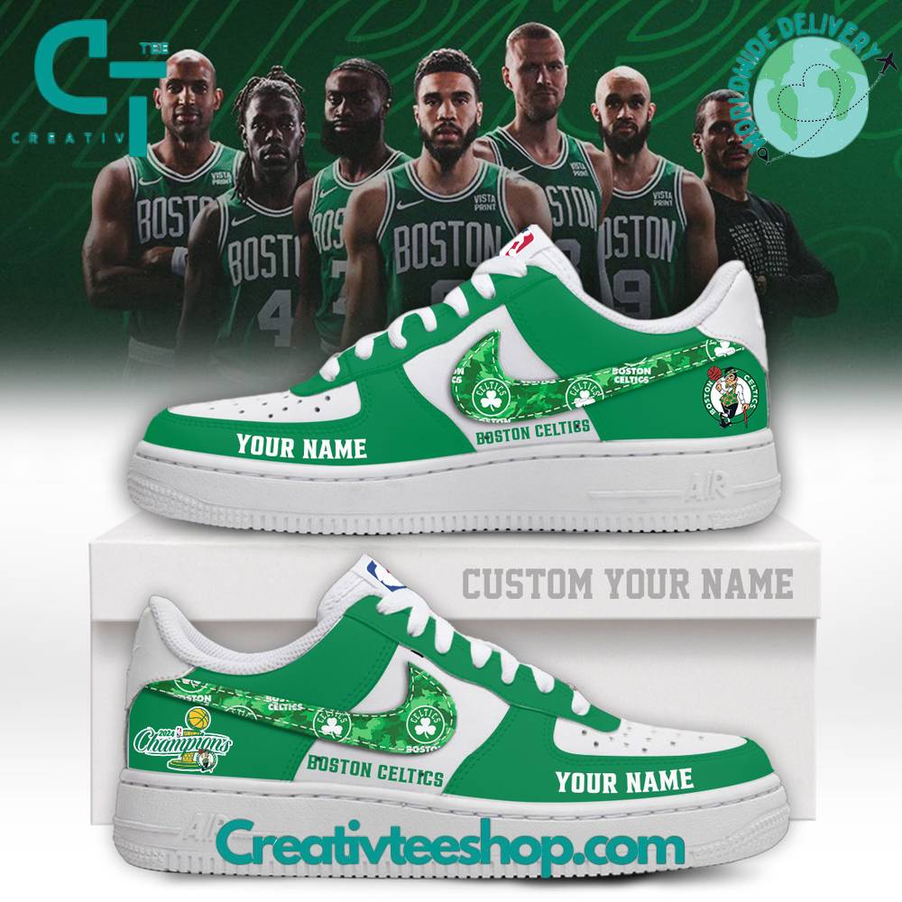JWFancy Boston Celtics Air Low-Top Sneakers Shoes For Men And Women