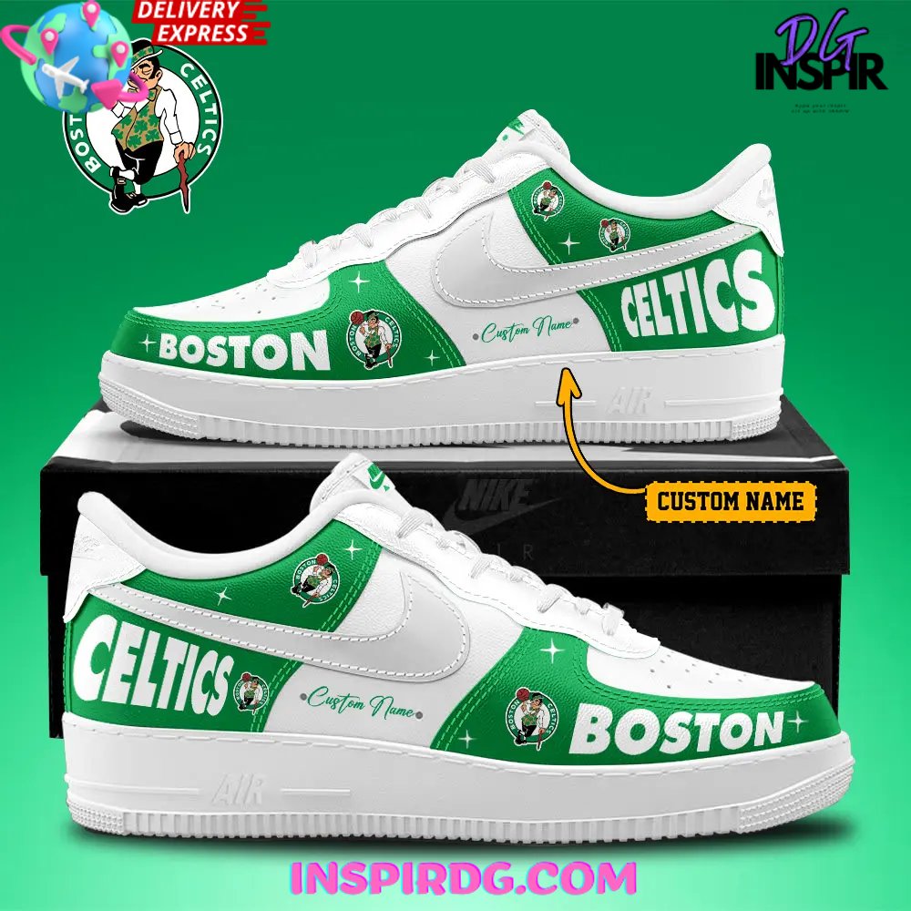 JWFancy Boston Celtics Air Low-Top Sneakers Shoes For Men And Women