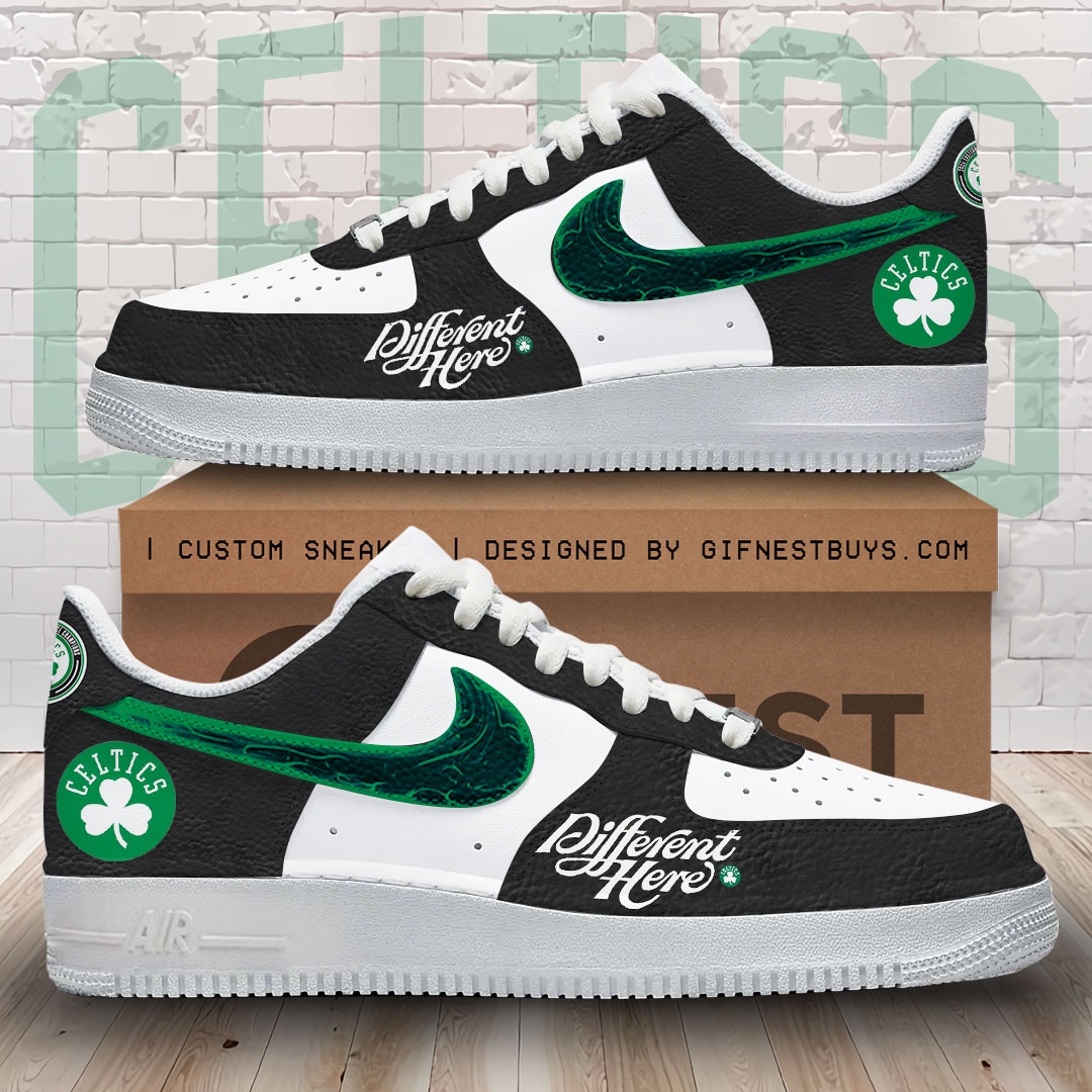 JWFancy Boston Celtics Air Low-Top Sneakers Shoes For Men And Women