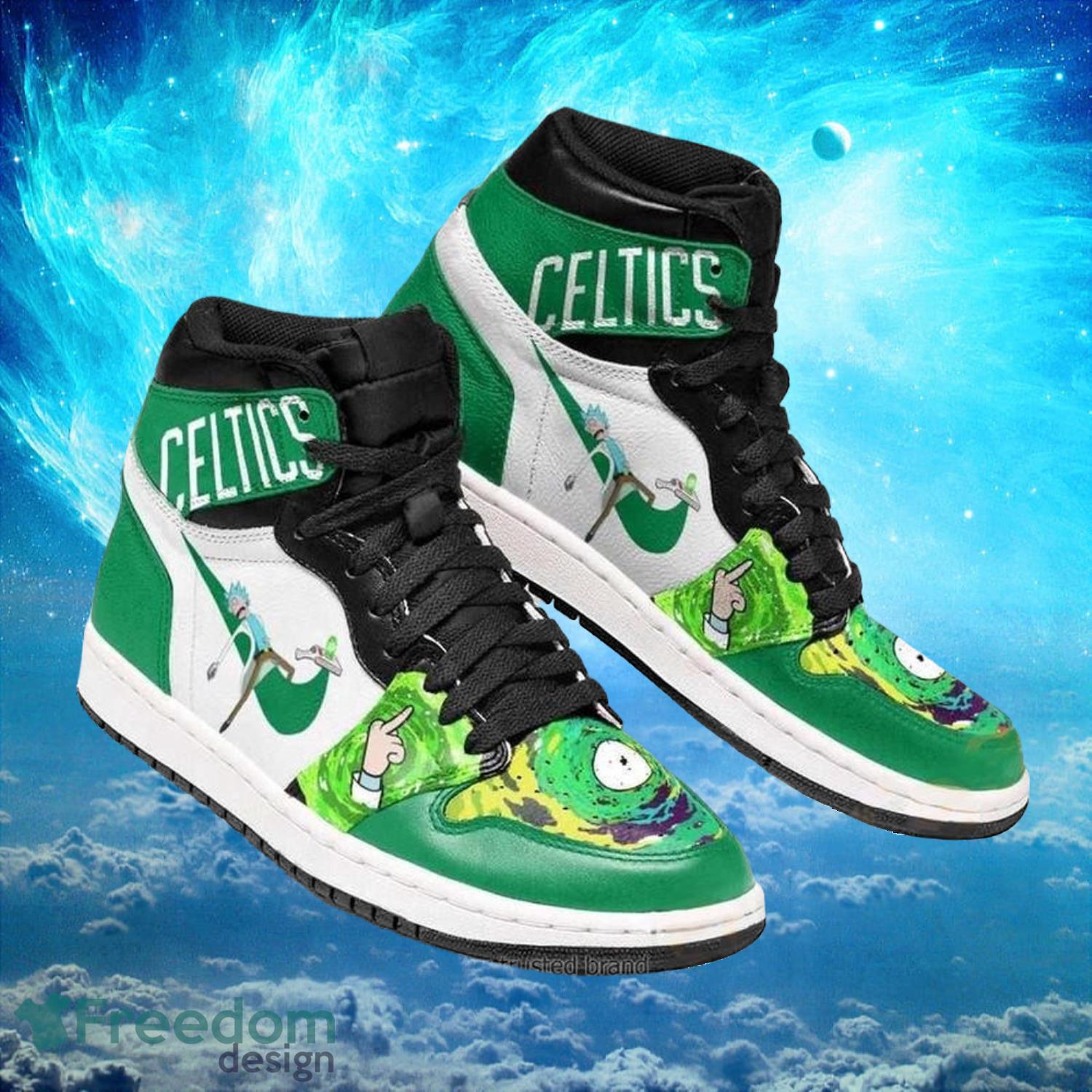 JWFancy Boston Celtics AJ1 High Sneakers Shoes For Men And Women