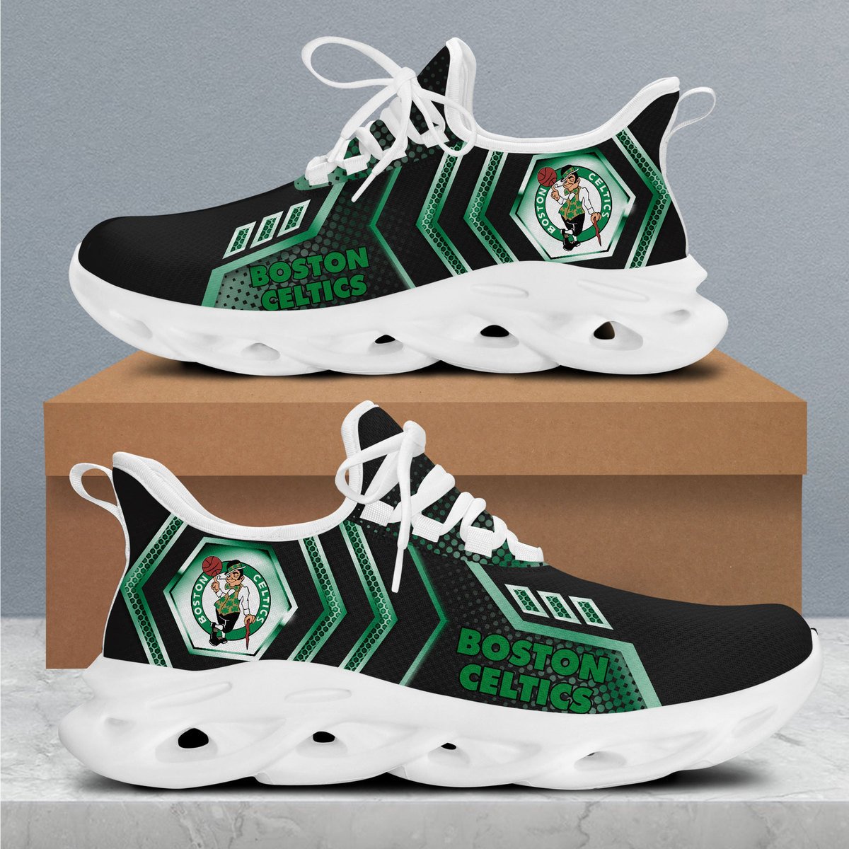 JWFancy Boston Celtics Max Soul Shoes Sneakers For Men And Women