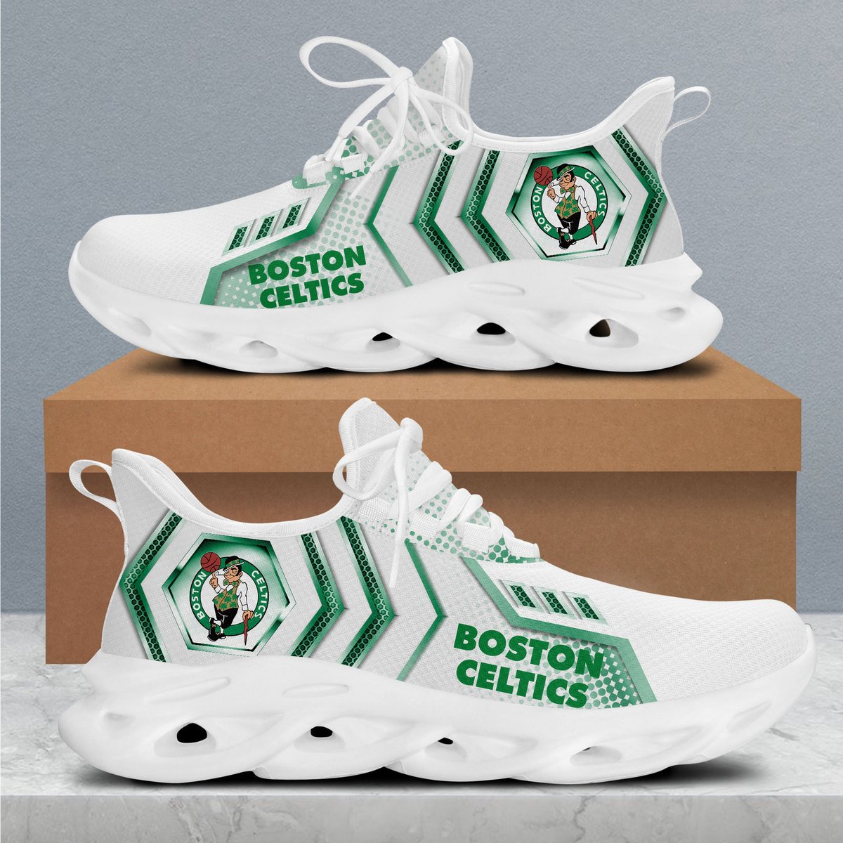 JWFancy Boston Celtics Max Soul Shoes Sneakers For Men And Women