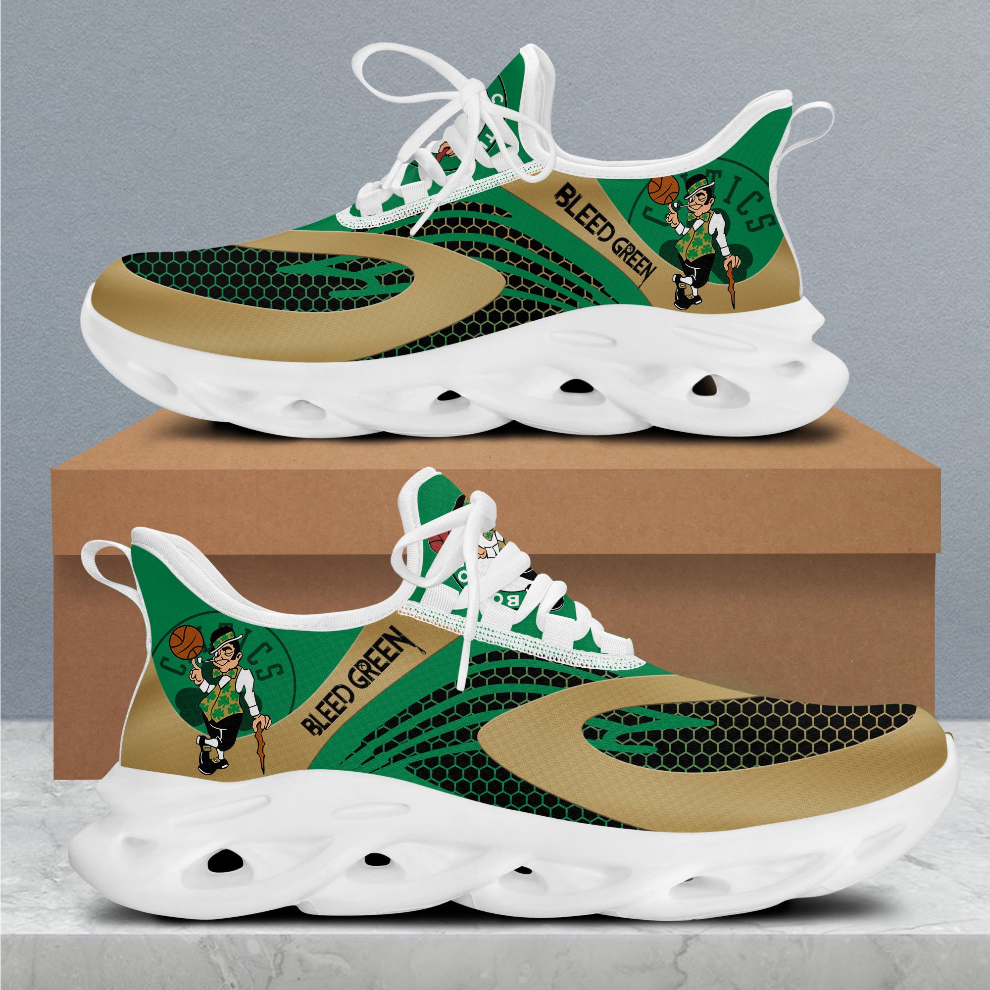 JWFancy Boston Celtics Max Soul Shoes Sneakers For Men And Women