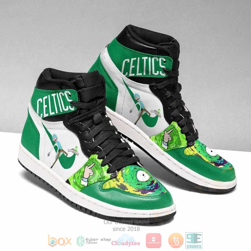 JWFancy Boston Celtics NBA AJ1 High Sneakers Shoes For Men And Women