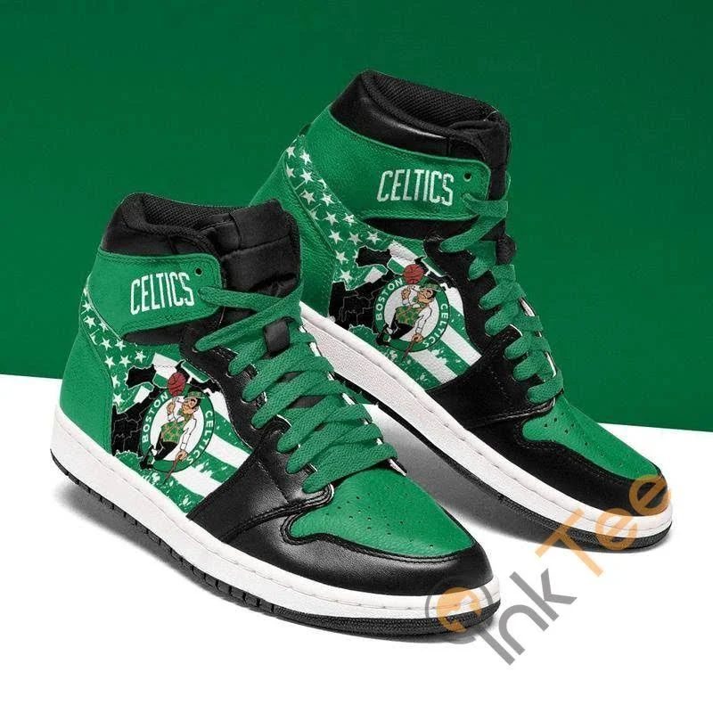 JWFancy Boston Celtics NBA AJ1 High Sneakers Shoes For Men And Women