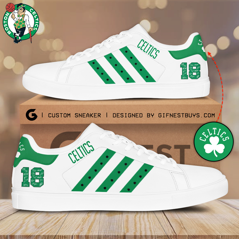 JWFancy Boston Celtics Skate Stan Shoes Sneakes For Men And Women