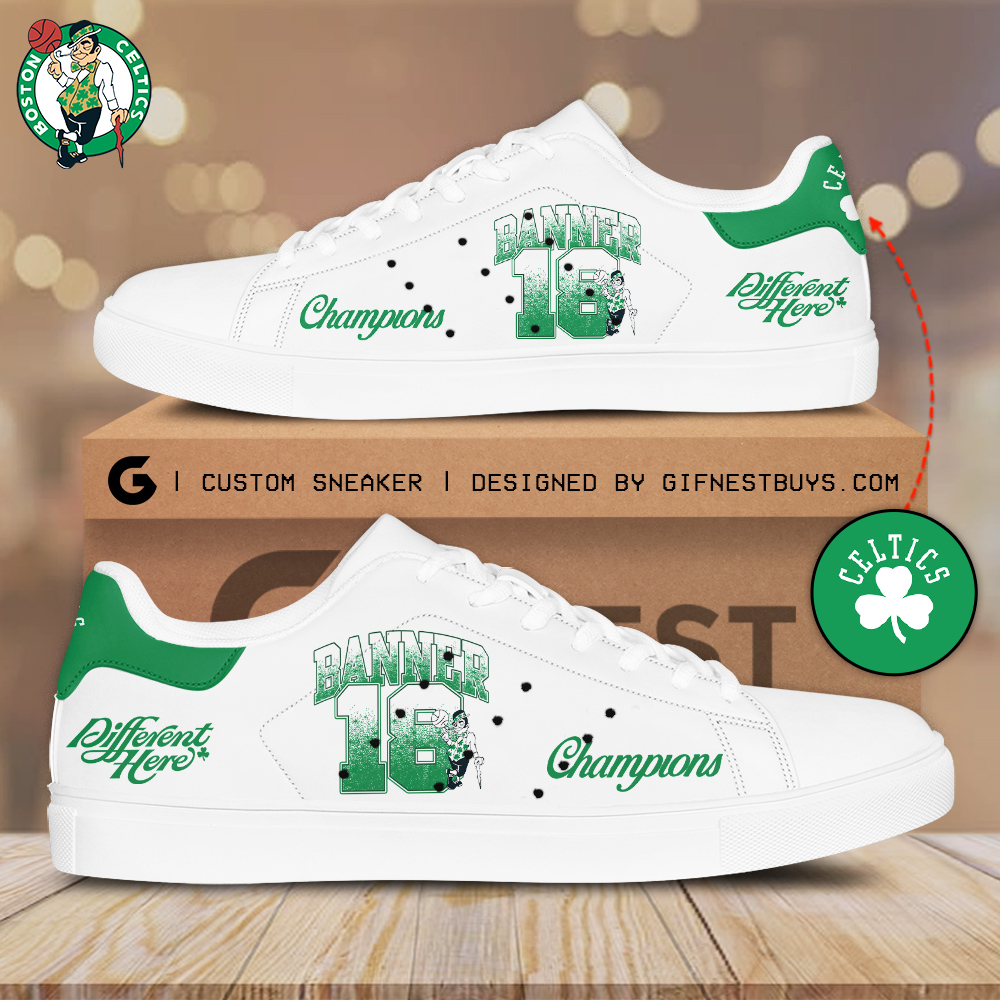 JWFancy Boston Celtics Skate Stan Shoes Sneakes For Men And Women