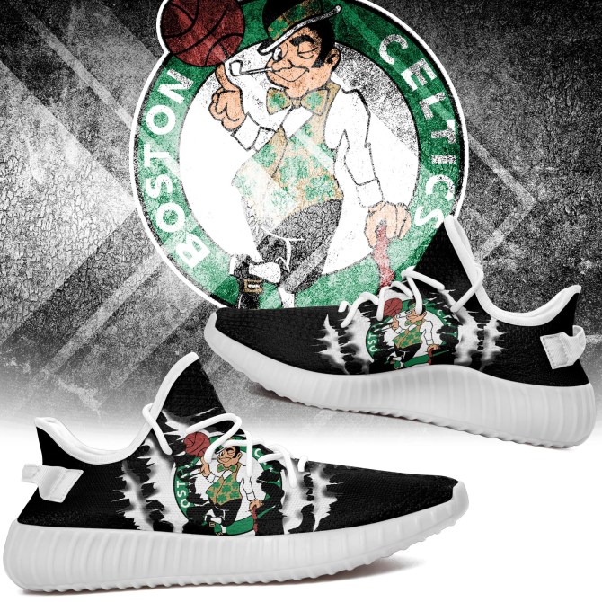 JWFancy Boston Celtics Yeezy Boost Shoes For Men And Women
