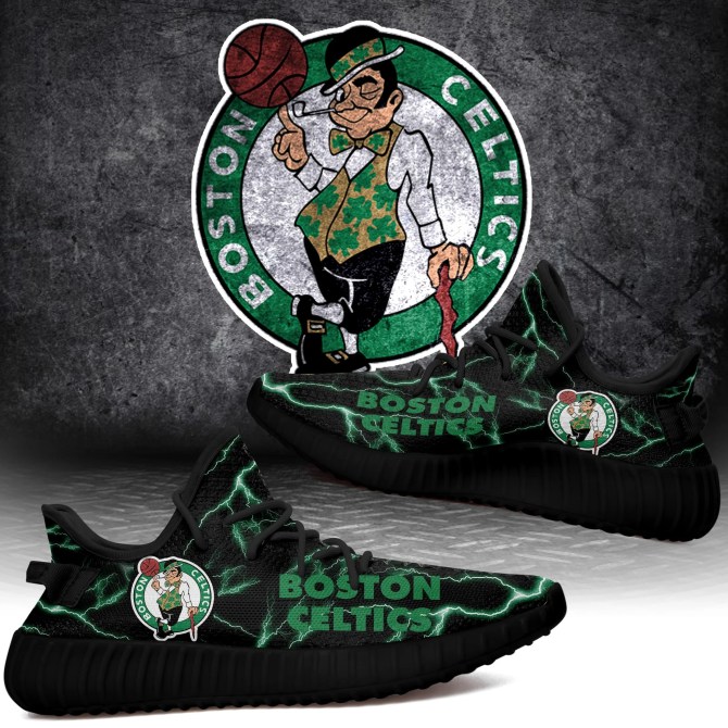 JWFancy Boston Celtics Yeezy Boost Shoes For Men And Women
