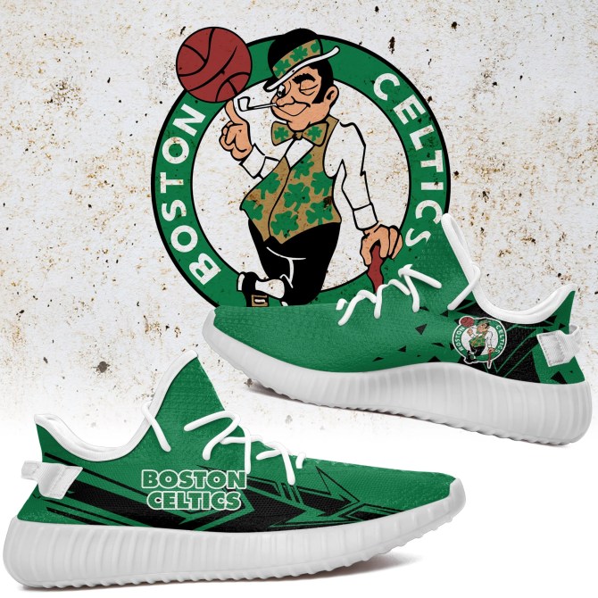 JWFancy Boston Celtics Yeezy Boost Shoes For Men And Women