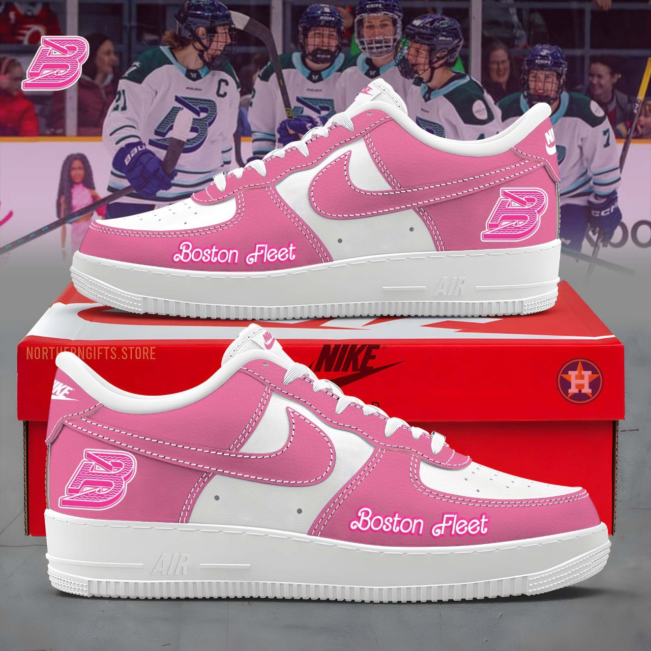JWFancy Boston Fleet Air Low-Top Sneakers Shoes For Men And Women