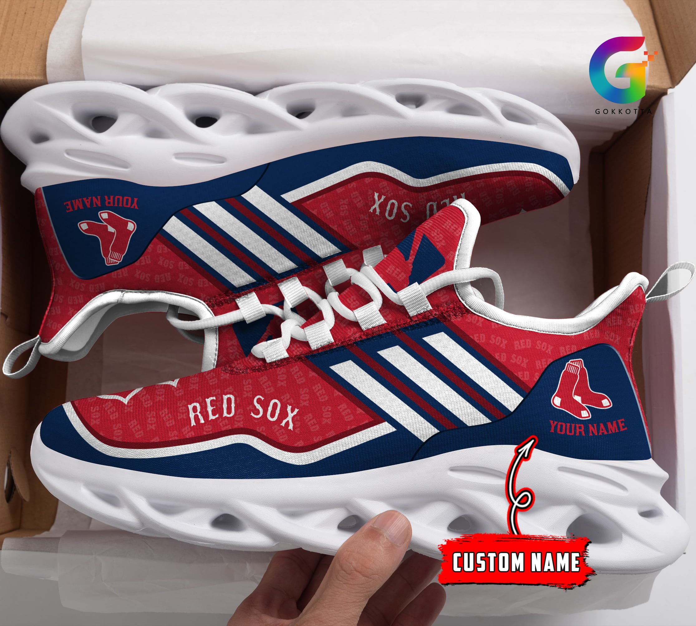 JWFancy Boston Red Sox MLB Max Soul Shoes Sneakers For Men And Women