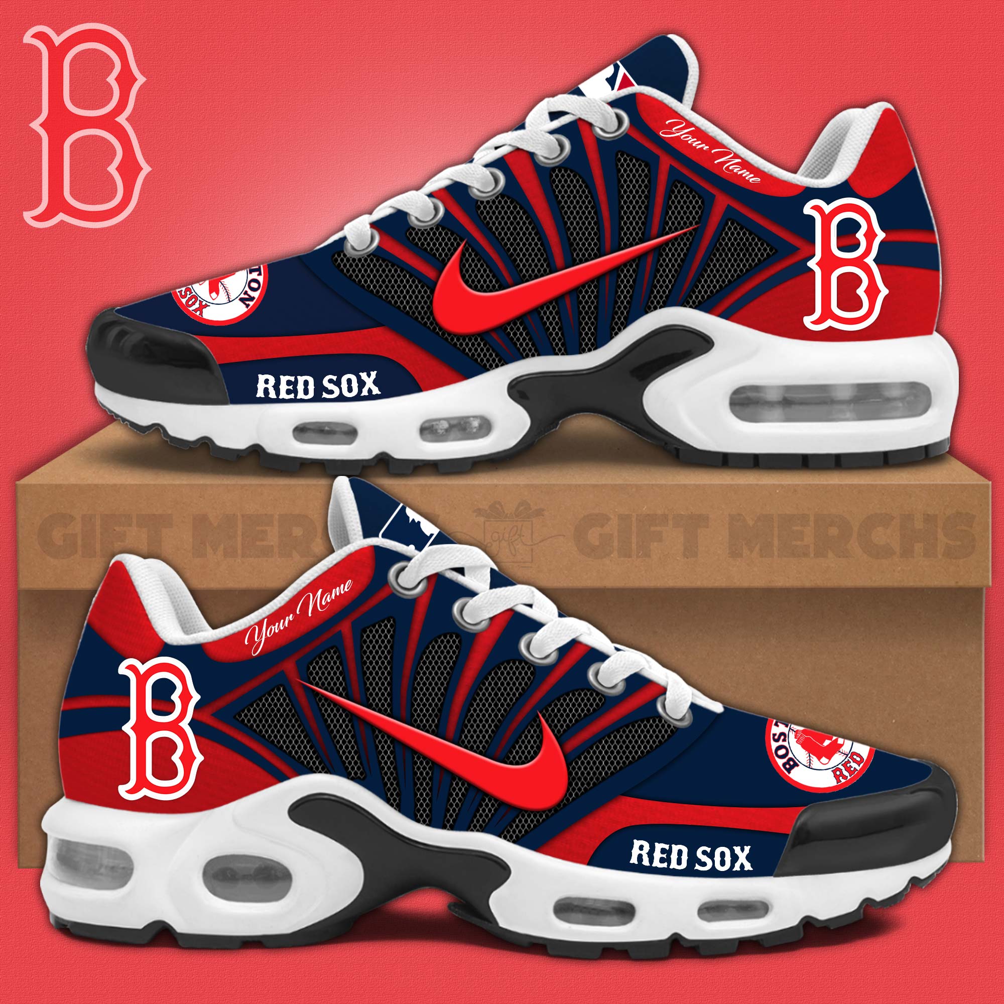 JWFancy Boston Red Sox TN Shoes Sneakers For Men And Women