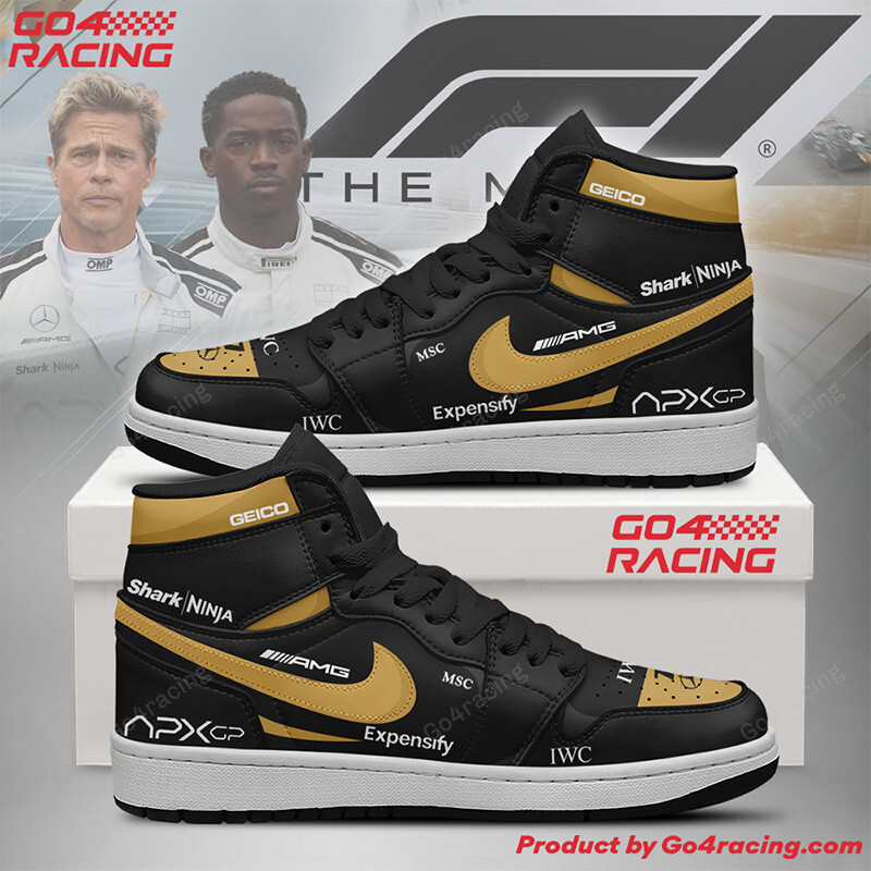 JWFancy Brad Pitt Signature AJ1 High Sneakers Shoes For Men And Women