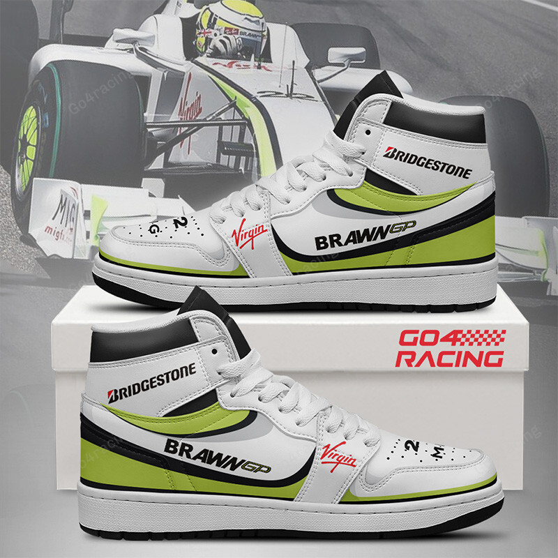 JWFancy Brawn GP Formula AJ1 High Sneakers Shoes For Men And Women