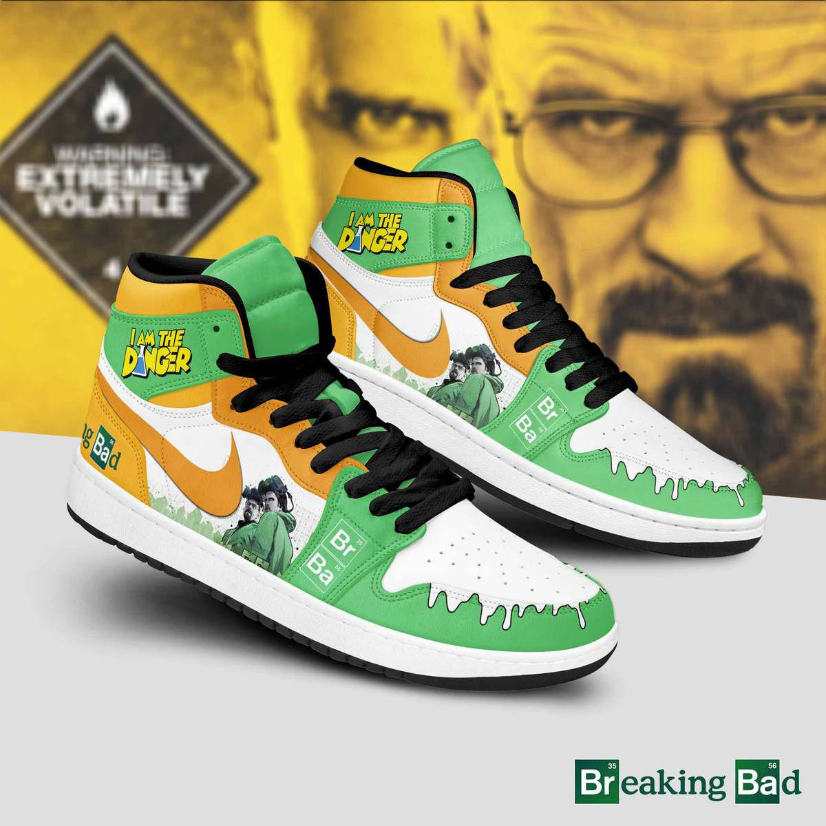 JWFancy Breaking Bad AJ1 High Sneakers Shoes For Men And Women