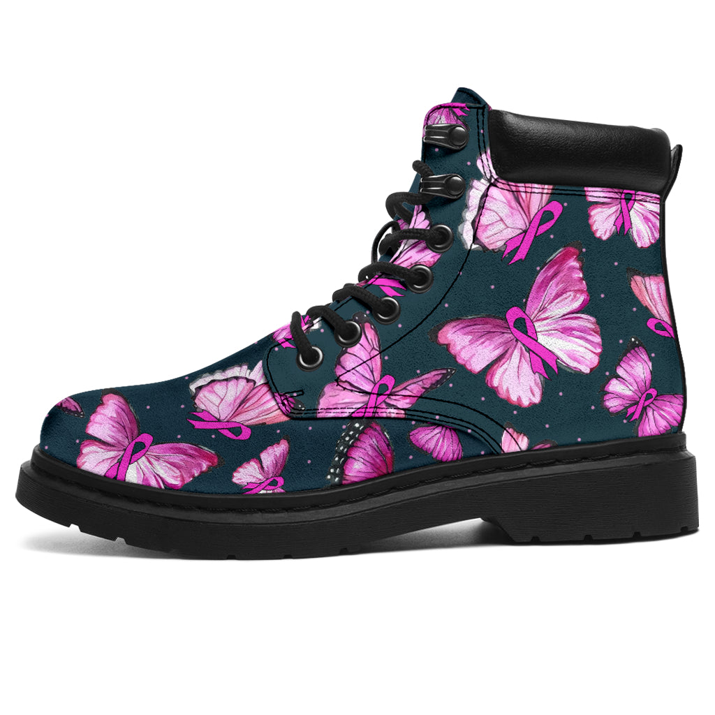 JWFancy Breast Cancer Awareness Breast Cancer Awareness Boots Shoes For Men And Women
