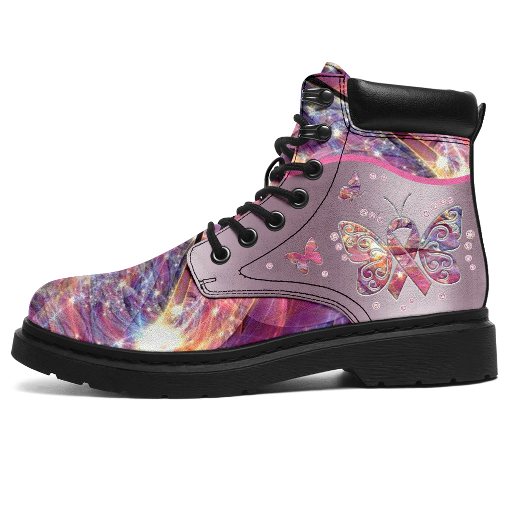 JWFancy Breast Cancer Awareness Breast Cancer Awareness Boots Shoes For Men And Women