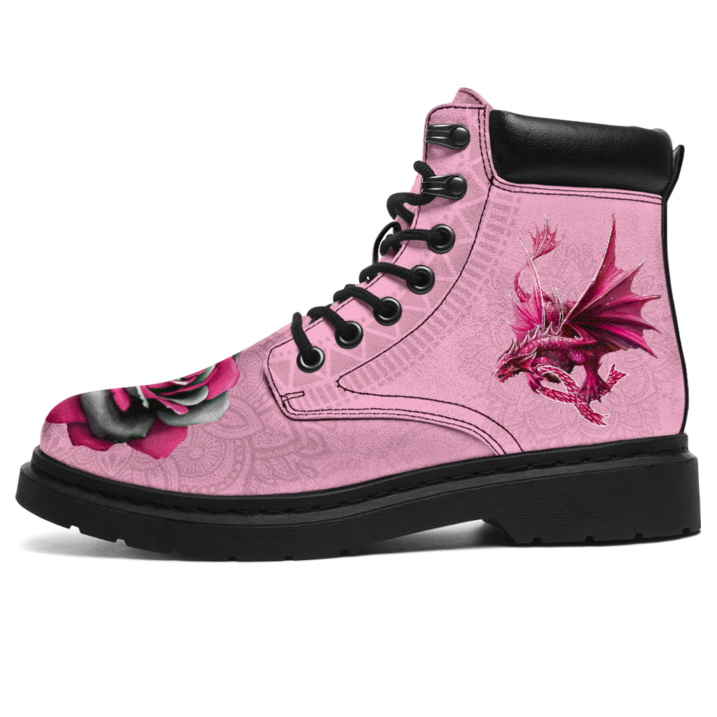 JWFancy Breast Cancer Warrior Breast Cancer Awareness Boots Shoes For Men And Women