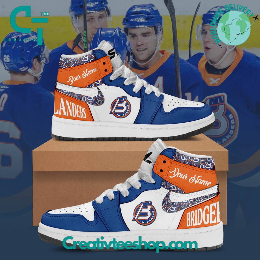JWFancy Bridgeport Islanders AJ1 High Sneakers Shoes For Men And Women
