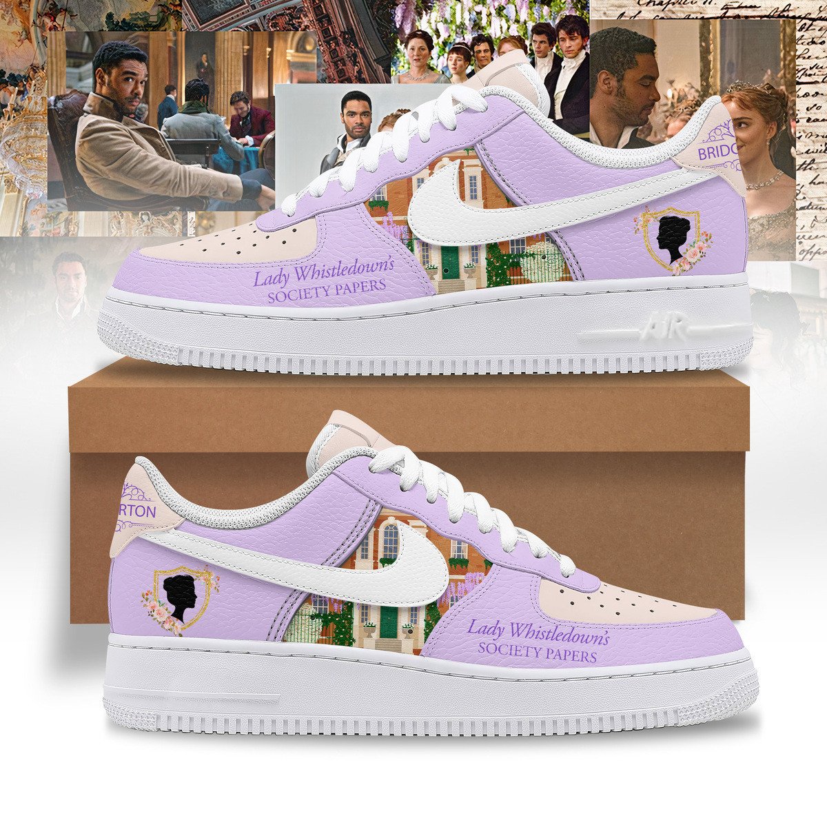 JWFancy Bridgerton Air Low-Top Sneakers Shoes For Men And Women