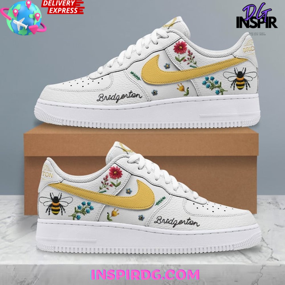 JWFancy Bridgeton Bee White Air Low-Top Sneakers Shoes For Men And Women