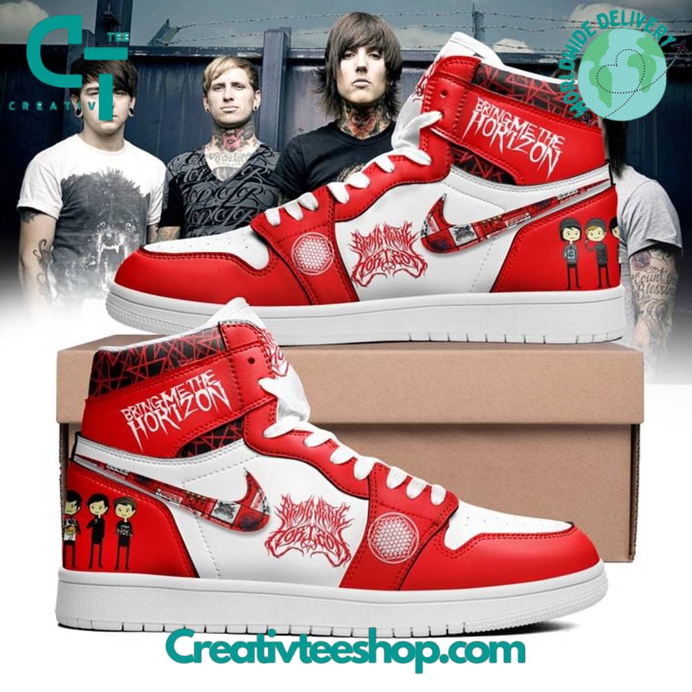 JWFancy Bring Me The Horizon AJ1 High Sneakers Shoes For Men And Women