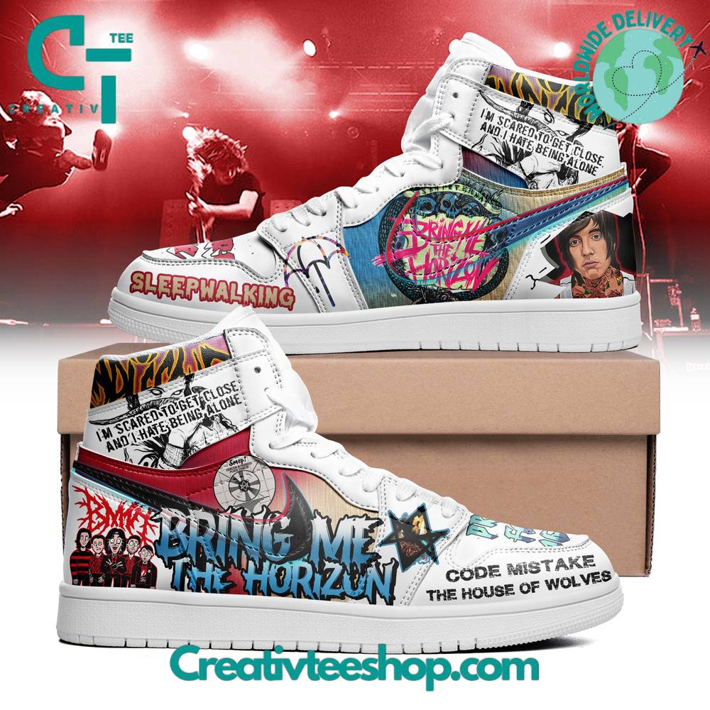 JWFancy Bring Me The Horizon AJ1 High Sneakers Shoes For Men And Women
