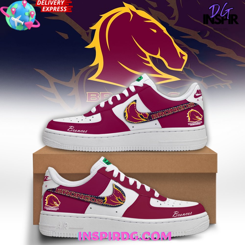 JWFancy Brisbane Broncos Air Low-Top Sneakers Shoes For Men And Women