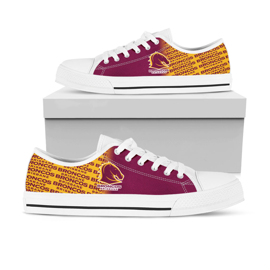JWFancy Brisbane Broncos Low Top Canvas Sneakers Shoes For Men And Women
