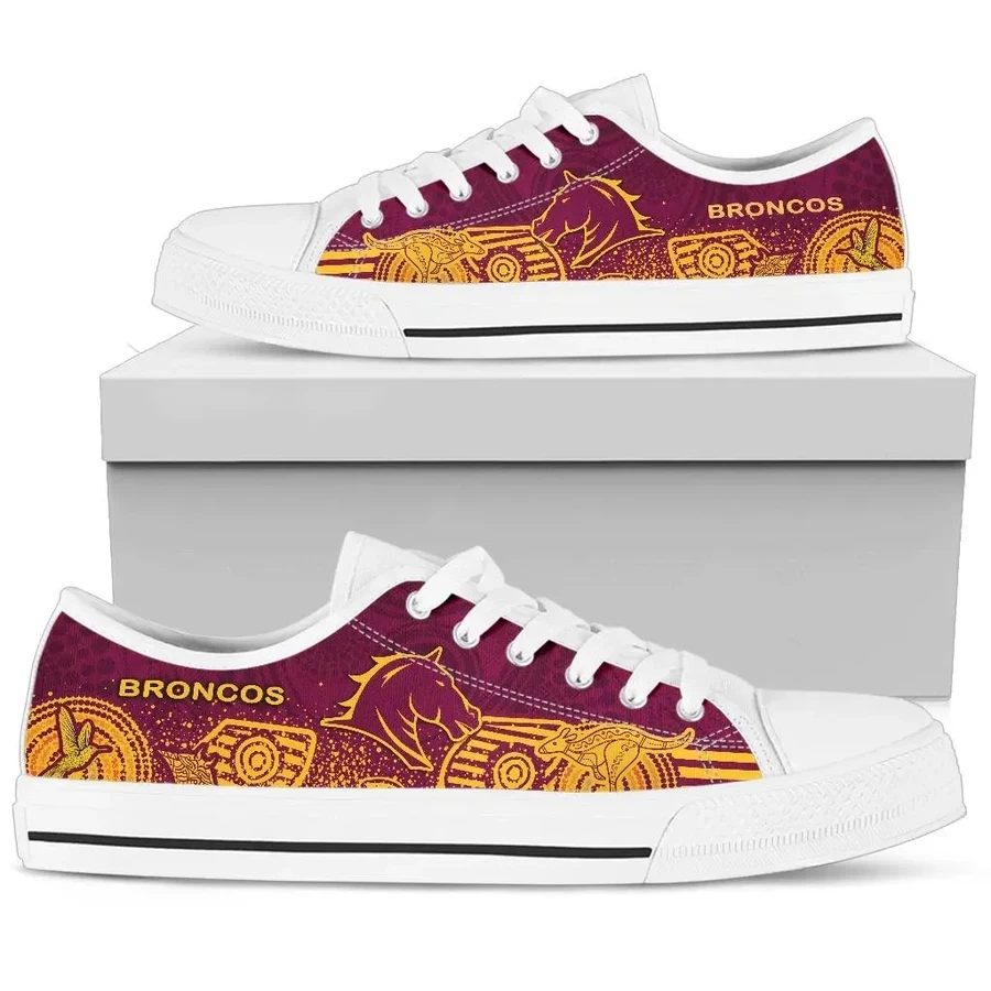 JWFancy Brisbane Broncos Low Top Canvas Sneakers Shoes For Men And Women