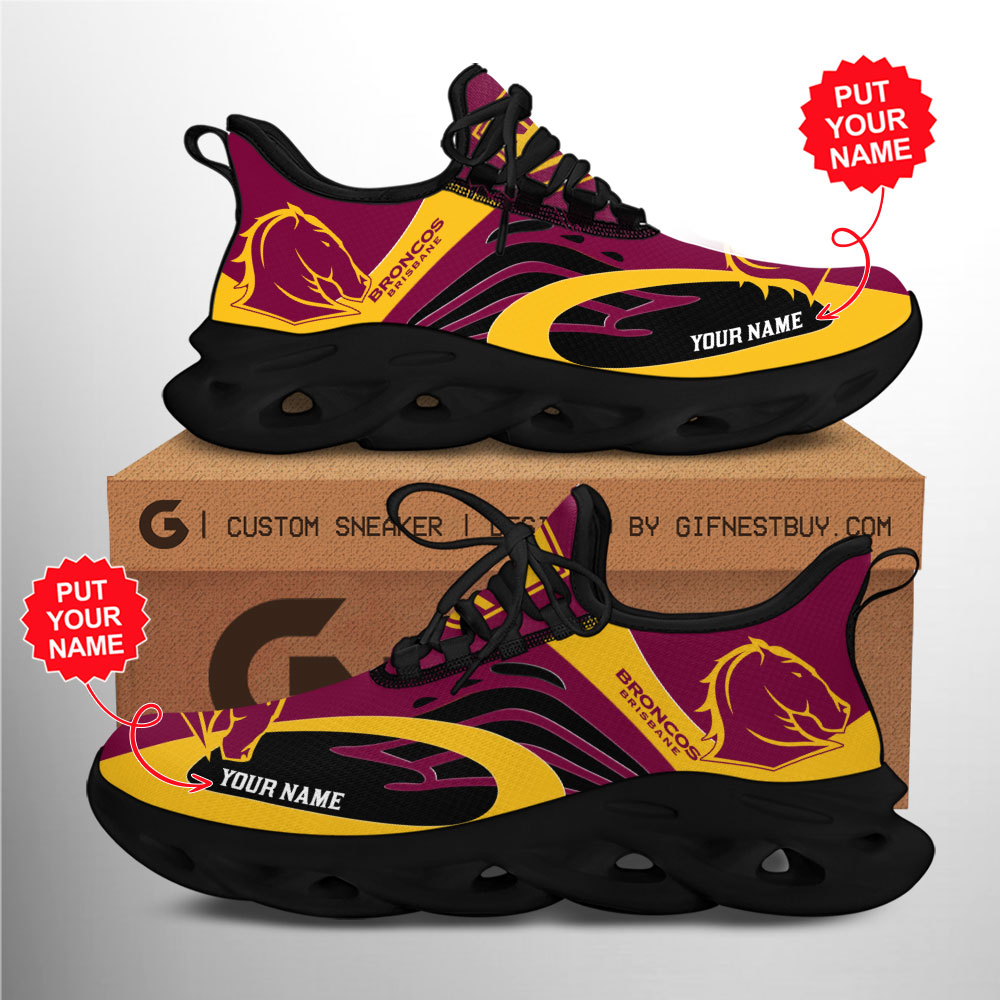 JWFancy Brisbane Broncos Max Soul Shoes Sneakers For Men And Women